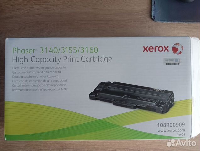 Xerox картридж новый 108R00909