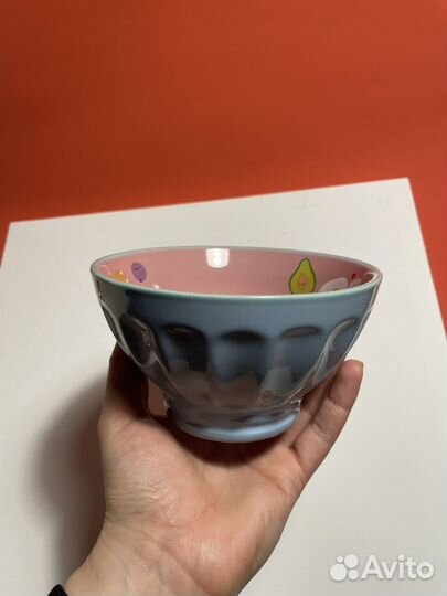 Тарелка с чашкой керамические