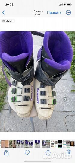 Лыжи Fisher с палками и ботинками