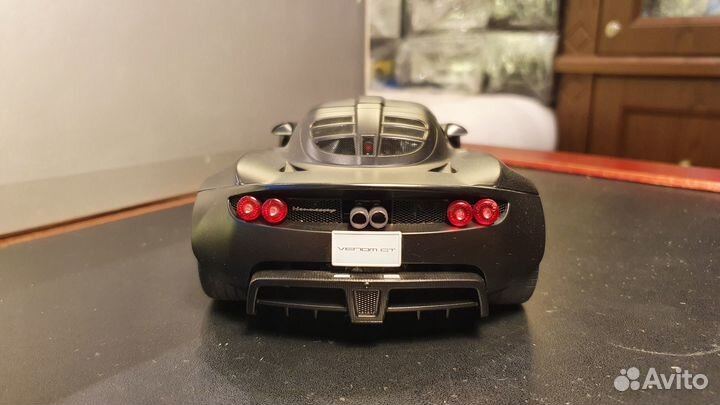 1:18 Autoart Hennessey Venom GT Spyder Matt Black