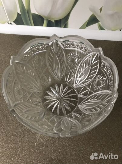 Хрустальная ваза, ваза цветное стекло