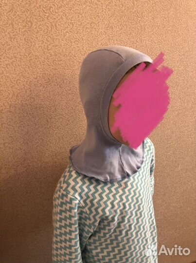 Шарф, шлем, варежки, перчатки, манишка на 4-6 лет