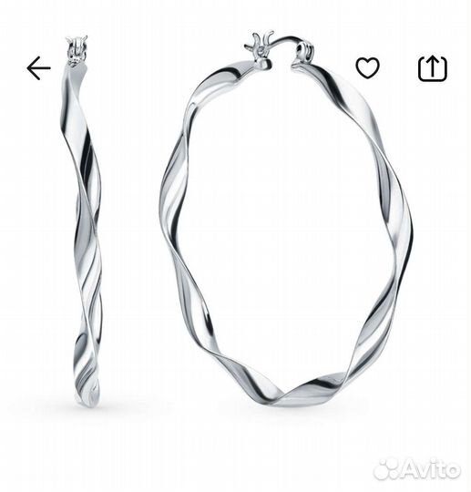 Серебряные серьги