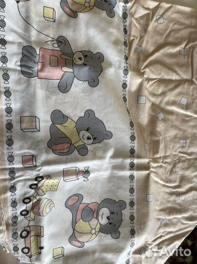 Белье с натяжной простынью 60*120