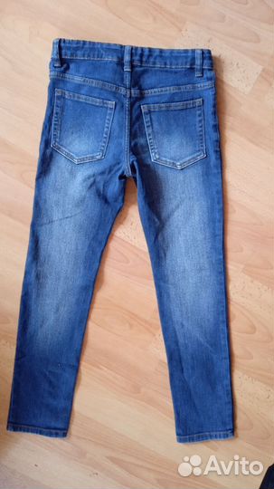 Брюки школьные темно-синие рост 128 см