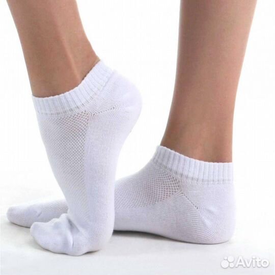 Носки спортивные NS11-7 низкие белый (29-32)