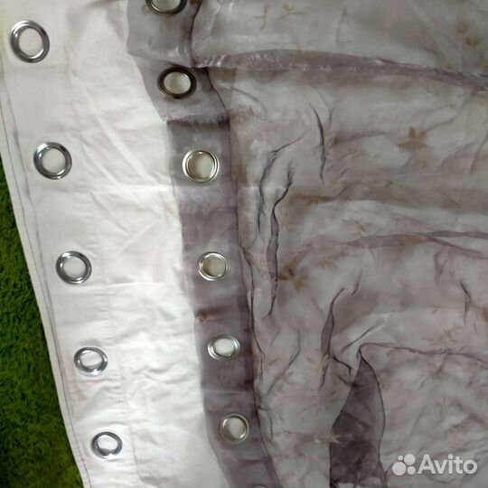 Тюль на люверсах 2 шт. 250х140 см. каждая