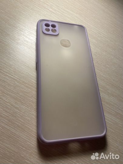 Чехол на редми 9с. прозрачный матовый