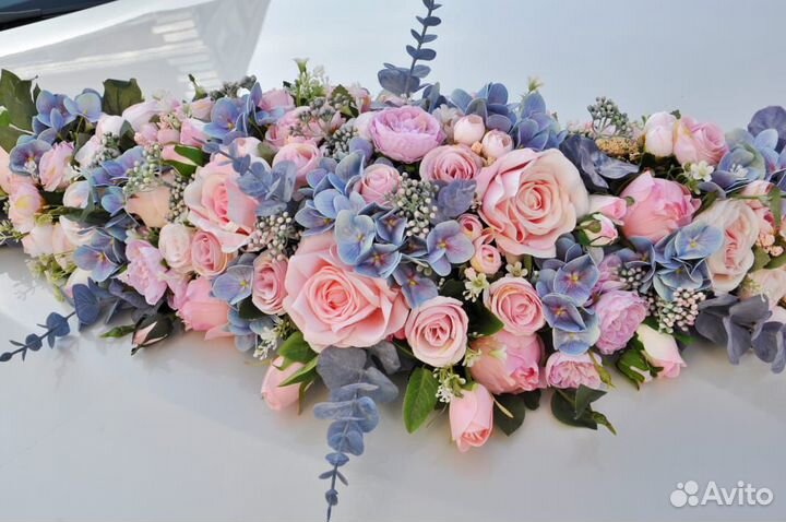 Украшение для свадебного автомобиля