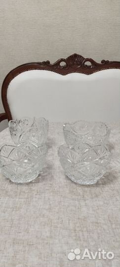 Вазы салатницы хрустальные