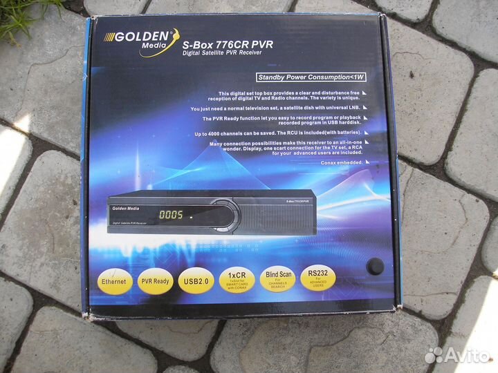 Цифровой спутниковый ресивер S-box 776crpvr новый