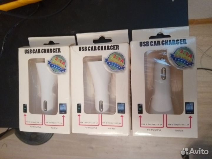 Зарядное устройство для прикуривателя (до 3.1А)