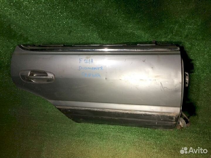 Дверь задняя правая Mitsubishi Diamante F12A Сереб