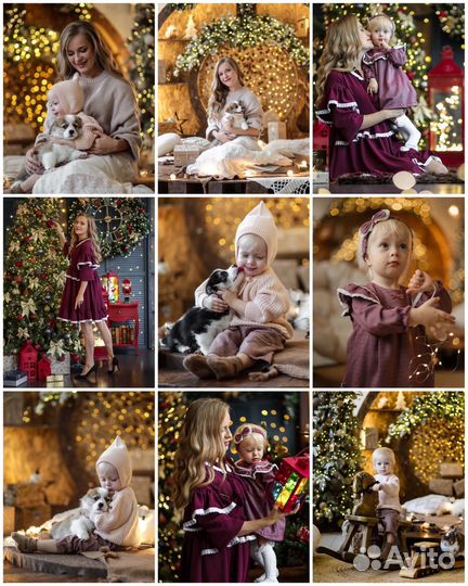 Новогодняя фотосессия в студии с фотографом