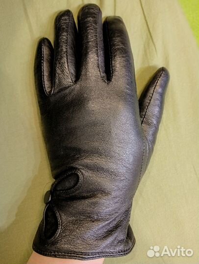 Перчатки кожаные, размер 7-7.5