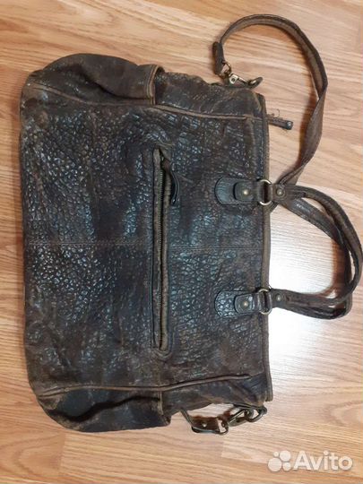 Сумка кожа Massimo Dutti