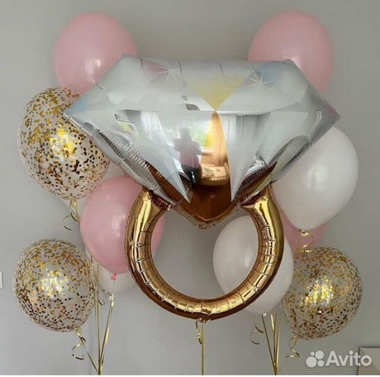 Фольгированные шарики с гелием