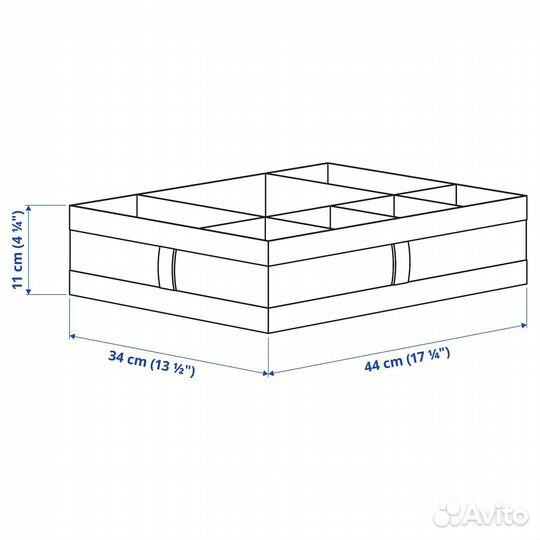 Органайзер скубб IKEA 44х34х11 см оригинал