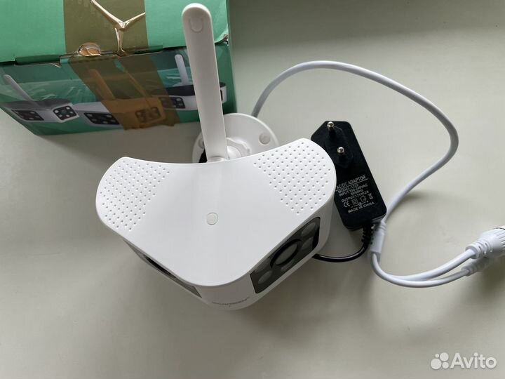 Ip камера видеонаблюдения уличная wifi 2линзы