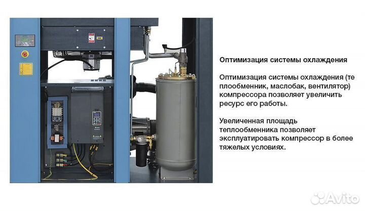 Компрессор 160 кВт винтовой с прямым приводом
