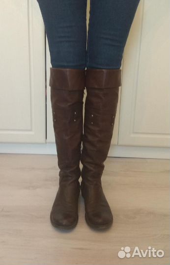 Сапоги кожаные Италия