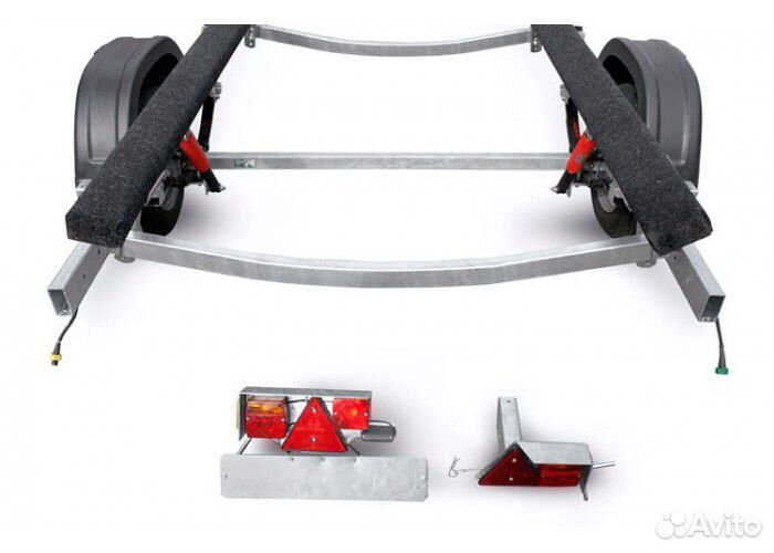 Лодочный легковой прицеп мзса для лодки до 4300 мм