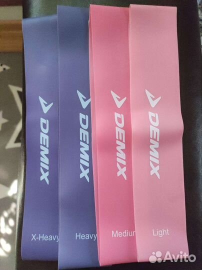 Фитнес резинки мини-ленты Demix набор из 4-х штук