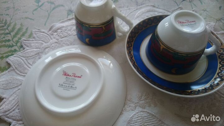 Villeroy & Boch Paloma Picasso 2 чашки фарфор