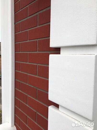 Гибкий кирпич на сетке с защитной пленкой