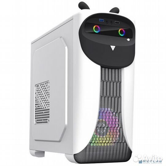 GameMax Корпус Cute OWL W-B без бп (Midi Tower, AT