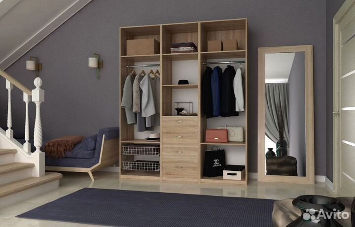 Прихожие, гардеробные,шкафы