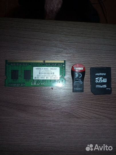 Адаптер micro SD и оперативную память ddr3 2 гб