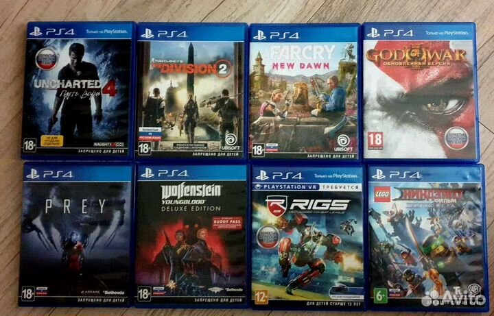 Sony playstation 4 диски с играми