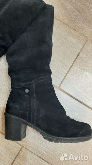 Сапоги замша зима