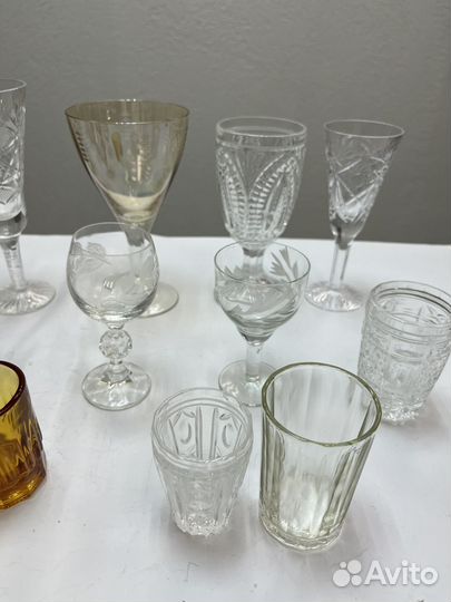 Рюмки Бокалы Фужеры фрусть стекло СССР