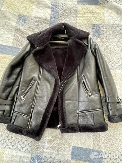 Дубленка женская авиатор 48-50
