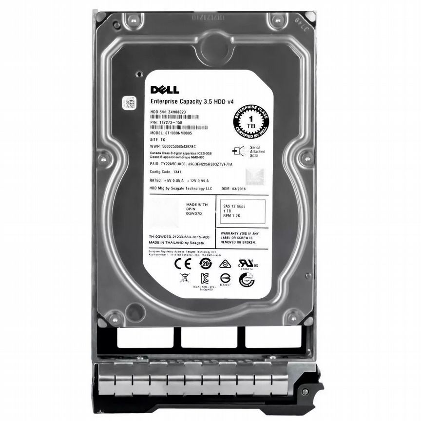 [GWD7D] Жесткий Диск Dell 1tb Sas 3,5" Hdd Gwd7d