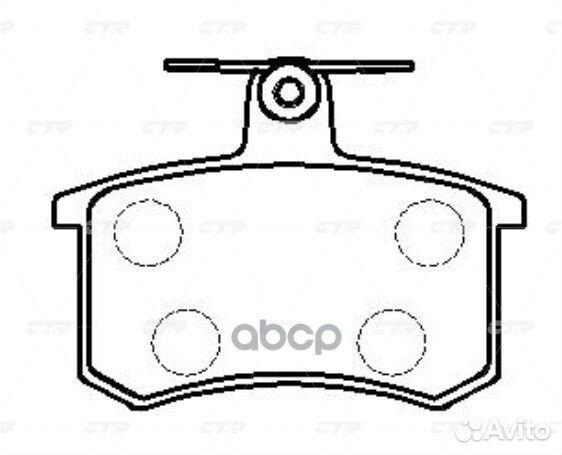 Ckvw-42 Колодки тормозные дисковые зад GK