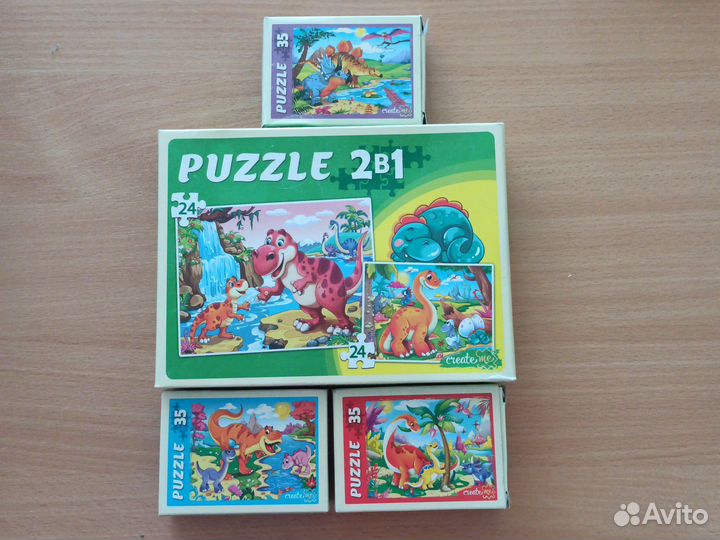 Пазлы динозавры