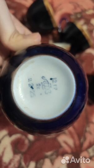 5 чашек фарфоровых Ленинградский фарфоровый завод