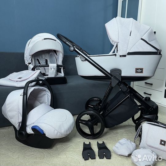 Коляска Adamex Cristiano 3 в 1. Новая