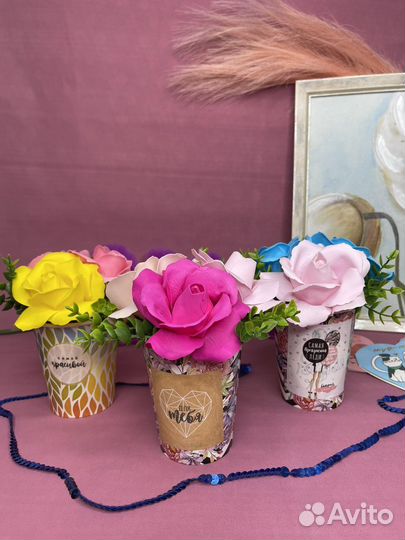 Букет цветов из мыла