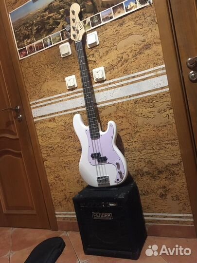 Бас-гитара Irin Press комбо Fender и полный набор