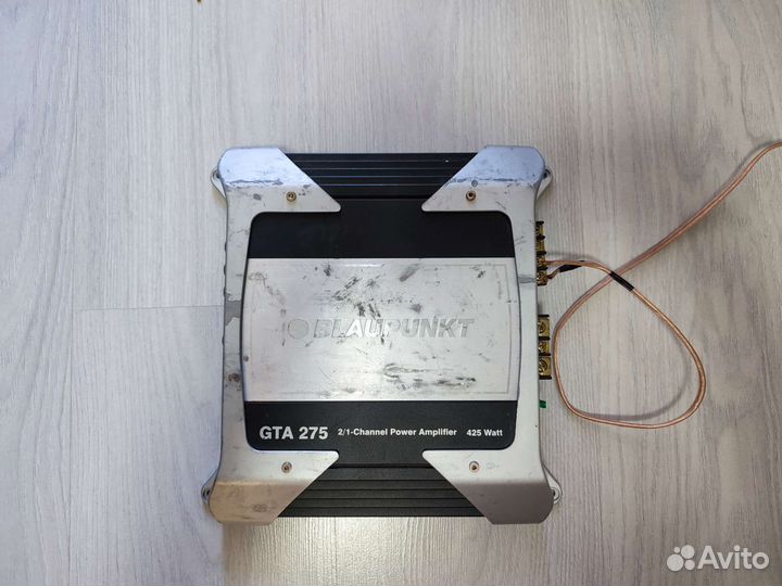 Усилитель blaupunkt gta-275 и сабвуфер Alpine 1244