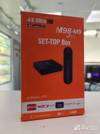 Тв-приставка, Set-Top Box M98-M9 4K android+ ATV