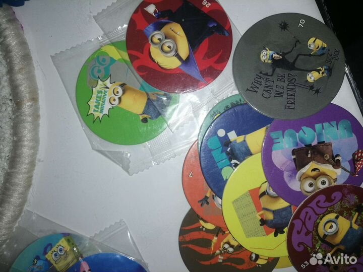 Фишки (Chipicao) Губка Боб, Миньоны, Angry birds