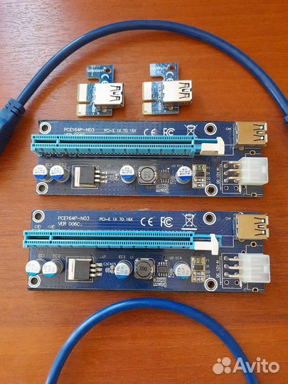 Райзер pci-e 2 шт