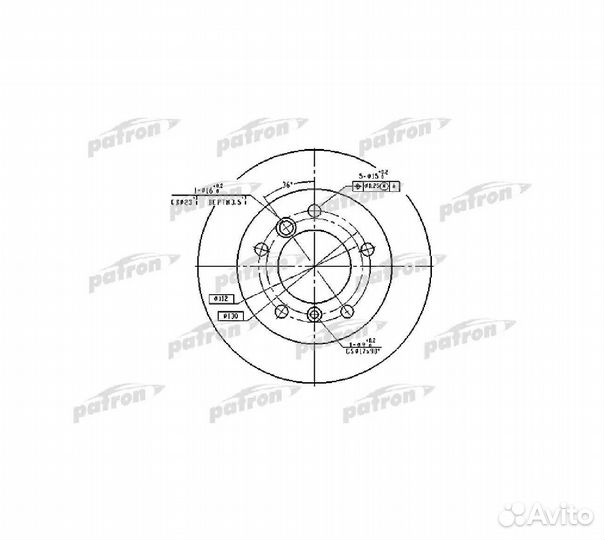 Диск тормозной задн mercedes-benz G-clas