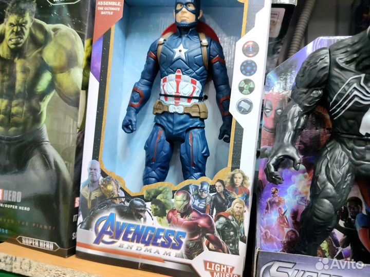 Фигурка Капитана Америка 29 см цвет звук