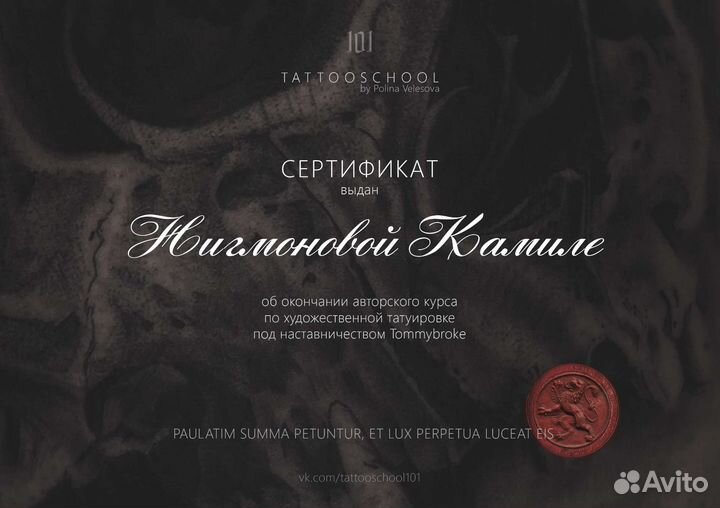 Тату - мастер спб (черно белая татуировка)